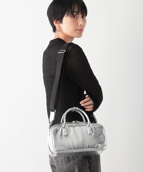 LEPSIM（レプシィム）の「横長ボストンバッグ　132006（ボストンバッグ・レディース・シルバー/ブラック・ONE SIZE）」の13枚目の写真