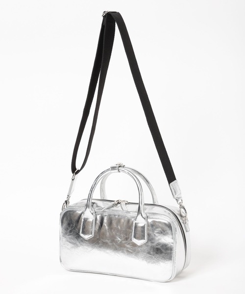 LEPSIM（レプシィム）の「横長ボストンバッグ　132006（ボストンバッグ・レディース・シルバー/ブラック・ONE SIZE）」の17枚目の写真