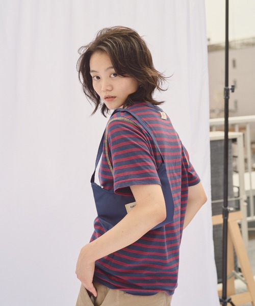 common gull products.（コモンガルプロダクツ）の「3本の子ボーダーTEE（Tシャツ/カットソー・レディース・ブラウン系/ネイビー系・MEDIUM/LARGE）」の14枚目の写真