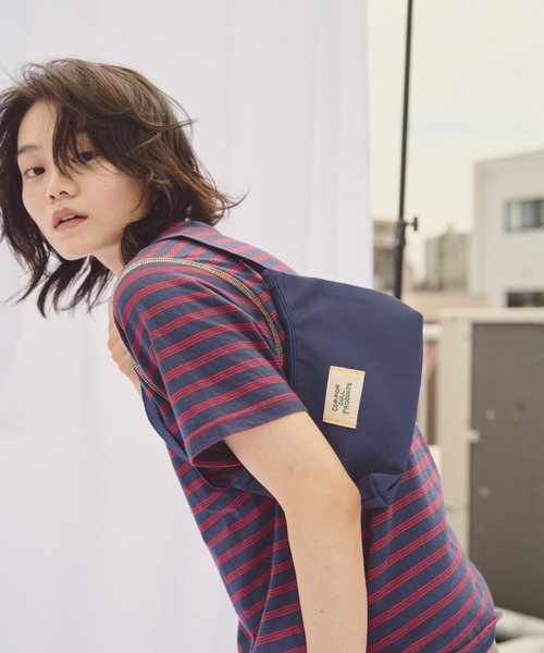 common gull products.（コモンガルプロダクツ）の「3本の子ボーダーTEE（Tシャツ/カットソー・レディース・ブラウン系/ネイビー系・MEDIUM/LARGE）」の22枚目の写真