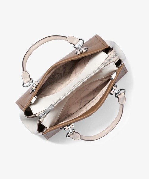 MICHAEL KORS（マイケルコース）の「MARILYN カラーブロック サッチェル ミディアム（ハンドバッグ・レディース・ベージュ系その他・FREE）」の5枚目の写真