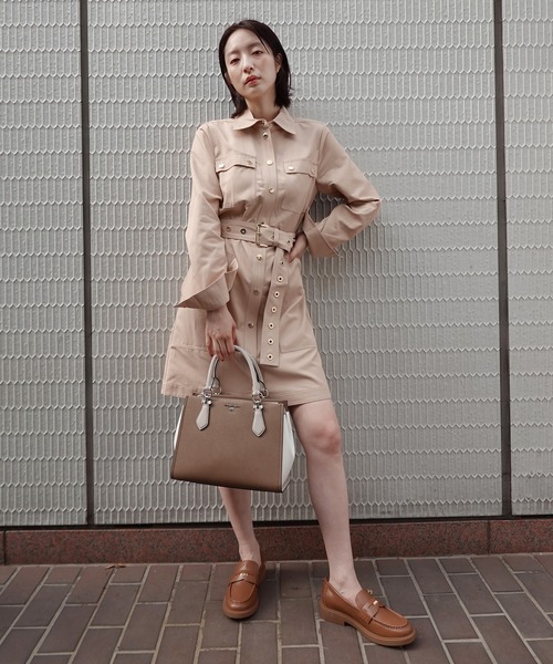 MICHAEL KORS（マイケルコース）の「MARILYN カラーブロック サッチェル ミディアム（ハンドバッグ・レディース・ベージュ系その他・FREE）」の14枚目の写真