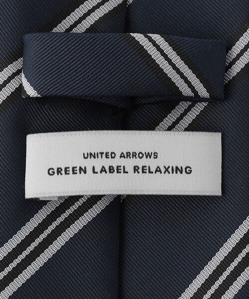 green label relaxing（グリーンレーベルリラクシング）の「GLR ポリエステル ウォッシャブル  ストライプ1 ネクタイ（ネクタイ・メンズ・ダークブラウン/ネイビー・FREE）」の7枚目の写真