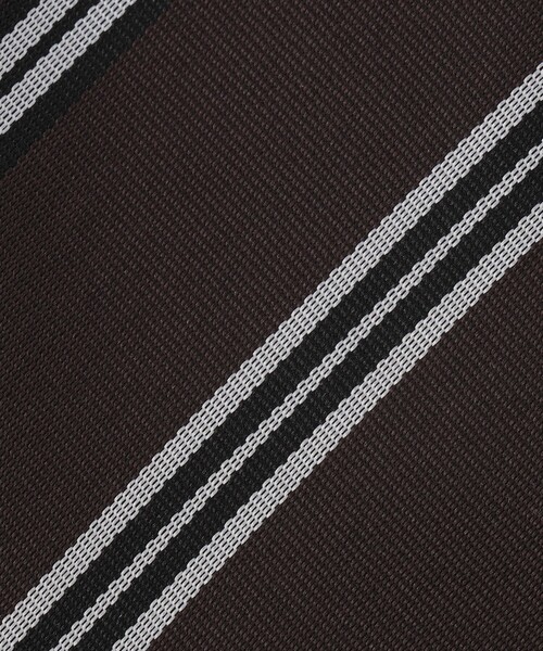 green label relaxing（グリーンレーベルリラクシング）の「GLR ポリエステル ウォッシャブル  ストライプ1 ネクタイ（ネクタイ・メンズ・ダークブラウン/ネイビー・FREE）」の10枚目の写真