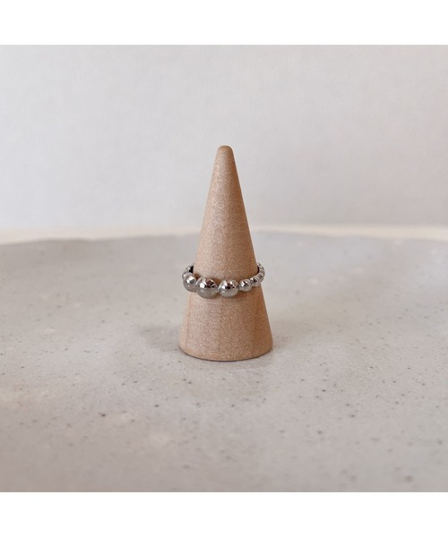 VIBGYOR(ヴィブジョー)の「【kocea】ステンレスリング/SILVER-1 金属アレルギー対応アクセサリー(MA)(リング・レディース・D/E/F/B/A/C・FREE)」の2枚目の写真