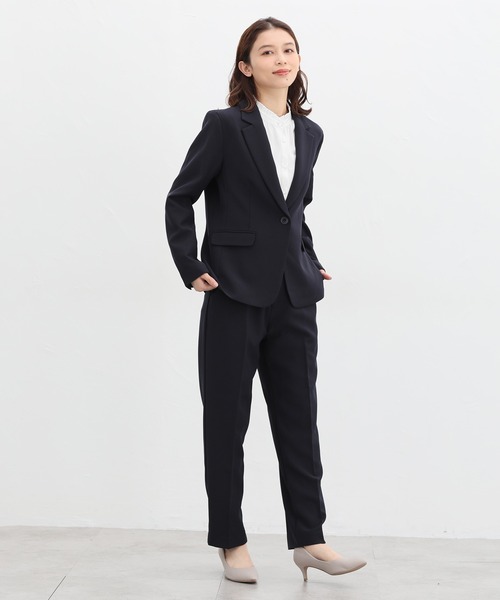 Honeys(ハニーズ)の「【ストレッチ/ウォッシャブル/イージーケア】テーラードジャケット(テーラードジャケット・レディース・ネイビー/ベージュ/ブラック/杢グレー・S/M/L/LL/3L)」の9枚目の写真