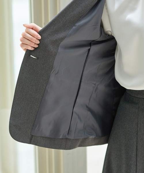 ストレッチ/ウォッシャブル/イージーケア】テーラードジャケット