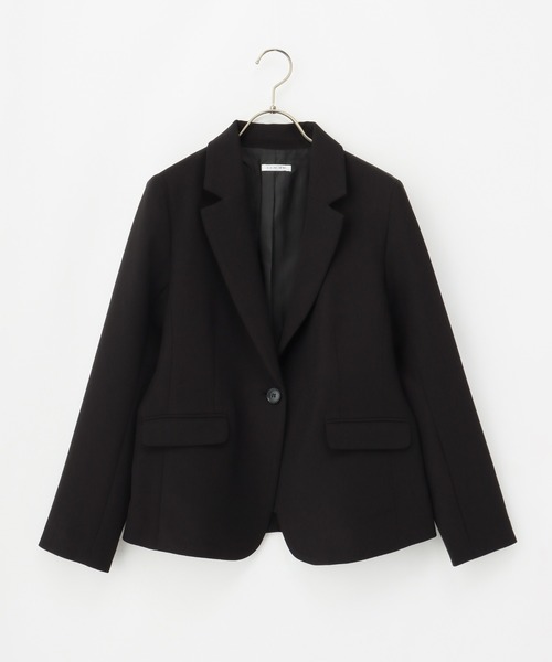 Honeys(ハニーズ)の「【ストレッチ/ウォッシャブル/イージーケア】テーラードジャケット(テーラードジャケット・レディース・ネイビー/ベージュ/ブラック/杢グレー・S/M/L/LL/3L)」の22枚目の写真