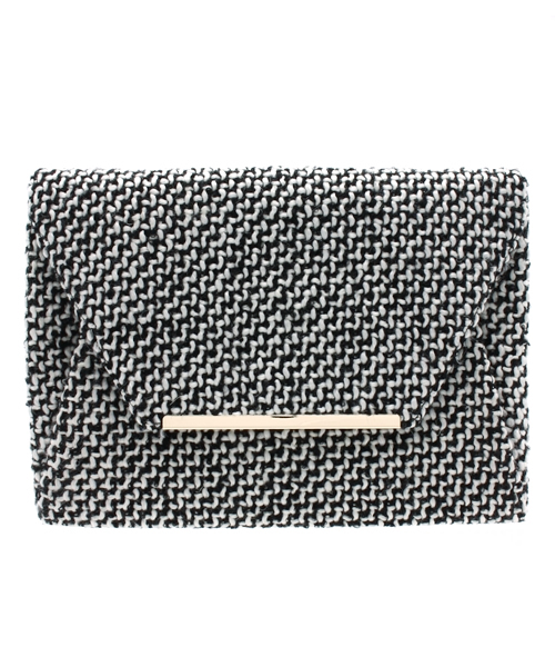 ROSE BUD（ローズバッド）の「(LL ACCESSORIES)ニットクラッチバッグ（クラッチバッグ・レディース・ブラウン/ホワイト・ONE SIZE）」の2枚目の写真