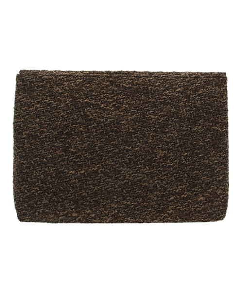 ROSE BUD（ローズバッド）の「(LL ACCESSORIES)ニットクラッチバッグ（クラッチバッグ・レディース・ブラウン/ホワイト・ONE SIZE）」の4枚目の写真