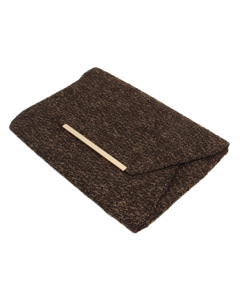 ROSE BUD（ローズバッド）の「(LL ACCESSORIES)ニットクラッチバッグ（クラッチバッグ・レディース・ブラウン/ホワイト・ONE SIZE）」の8枚目の写真