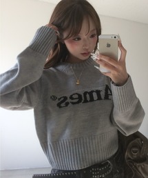 AMESWORLDWIDE（アメスワールドワイド）の「A'GEM/9 × .kom 『AMESWORLDWIDE/アメスワールドワイド』 BASIC PULLOVER KNIT/ベーシック プルオーバー ニット（ニット/セーター）」
