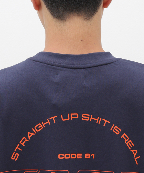 TIGHTBOOTH PRODUCTION(タイトブースプロダクション)の「TIGHTBOOTH / タイトブース STRAIGHT UP T-SH(Tシャツ/カットソー・メンズ・ネイビー/ホワイト・MEDIUM/LARGE)」の5枚目の写真