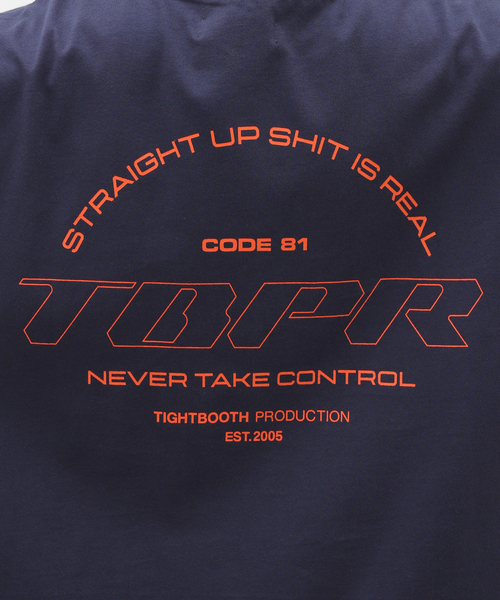 TIGHTBOOTH PRODUCTION(タイトブースプロダクション)の「TIGHTBOOTH / タイトブース STRAIGHT UP T-SH(Tシャツ/カットソー・メンズ・ネイビー/ホワイト・MEDIUM/LARGE)」の13枚目の写真