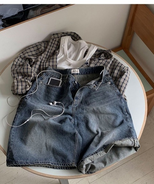 BEIDELLI（ベイデリー）の「[BELLIDE MADE] コットンバミューダデニムパンツ（デニムパンツ・レディース・ブルー・SMALL/MEDIUM/LARGE）」の12枚目の写真