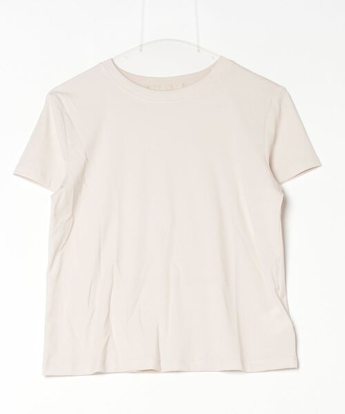 LA POMME petit（ラポミ・プチ）の「Basic Silk T Shirt（Tシャツ/カットソー・レディース・ピンク/アイボリー/ライトブラウン・FREE）」の3枚目の写真