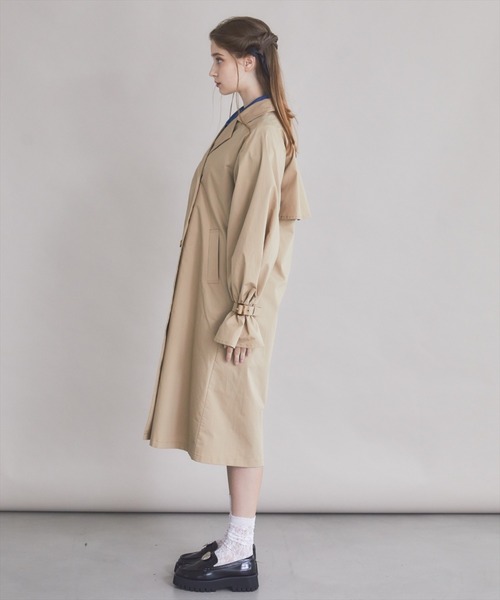 POLO ネイビー トレンチコート チェックライニング REDYAZEL（レディアゼル）の「チェックライニングトレンチコート