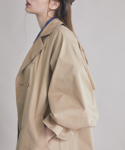 REDYAZEL（レディアゼル）の「チェックライニングトレンチコート（トレンチコート・レディース・ベージュ/ネイビー/ライトグレー・FREE）」の18枚目の写真