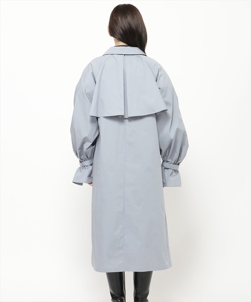 REDYAZEL（レディアゼル）の「チェックライニングトレンチコート（トレンチコート・レディース・ベージュ/ネイビー/ライトグレー・FREE）」の5枚目の写真