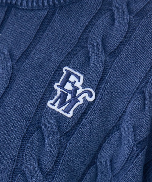 ENVYM(アンビー)の「ピグメントケーブルニット(ニット/セーター・レディース・ブラウン/ネイビー/ブラック・FREE)」の7枚目の写真