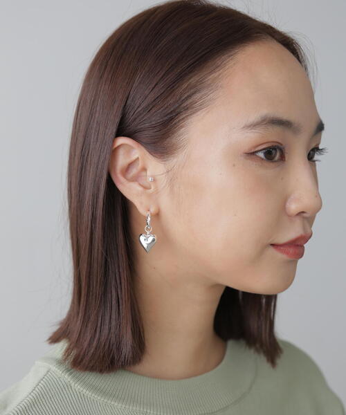 FREE'S MART（フリーズマート）の「ハートシェイクピアス（ピアス（両耳用）・レディース・シルバー/ゴールド・ﾌﾘ-）」の7枚目の写真