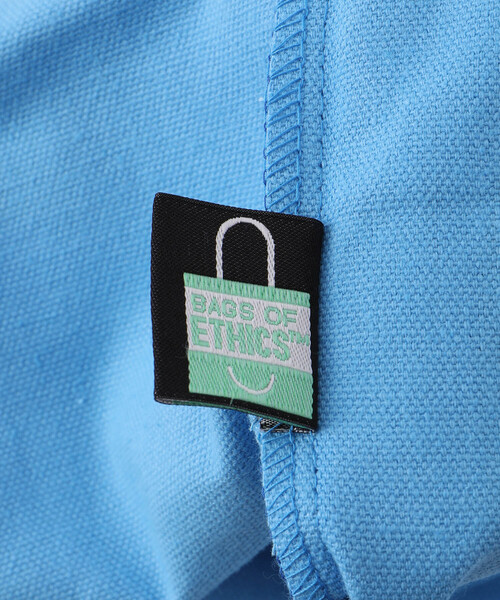 bonjour records（ボンジュールレコーズ）の「【apartamento/アパルタメント】 Heart Tote Bag ハートコットンキャンバストートバッグ（トートバッグ・メンズ・サックスブルー/イエロー・FREE）」の7枚目の写真