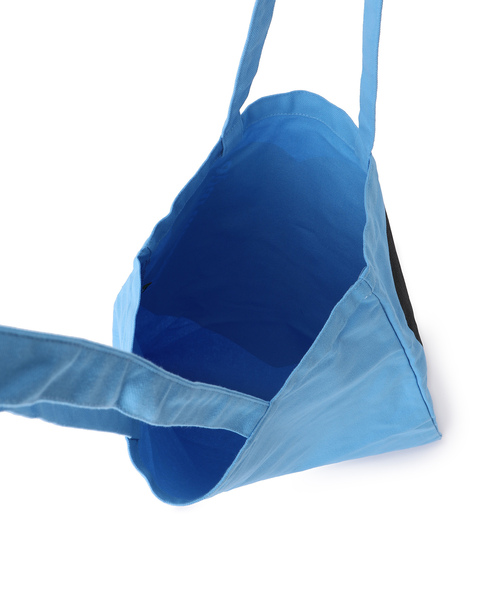 bonjour records（ボンジュールレコーズ）の「【apartamento/アパルタメント】 Heart Tote Bag ハートコットンキャンバストートバッグ（トートバッグ・メンズ・サックスブルー/イエロー・FREE）」の8枚目の写真