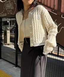 PAGEBOY | ミニケーブルロゴシシュウカーディガン(カーディガン/ボレロ)