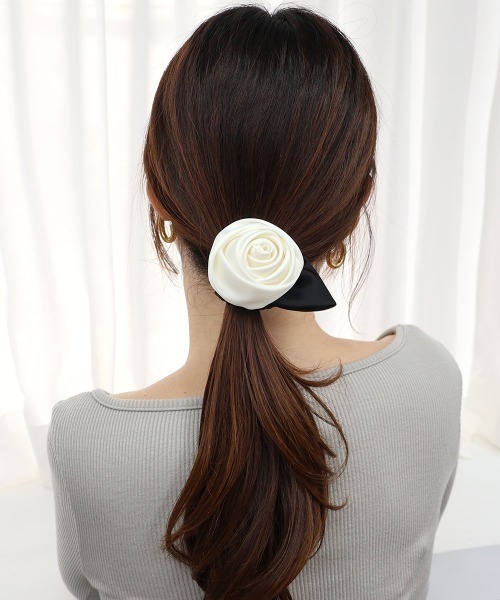 セール】サテン ローズ シュシュ（シュシュ）｜CEMONEMO（セモネモ）の