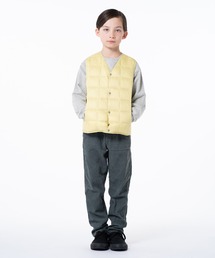 TAION（タイオン）の「【TAION(タイオン)】〈キッズ〉ベーシック Vネックボタン インナーダウンベスト（ダウンベスト・キッズ）」