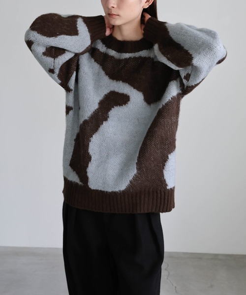 ニュアンス柄シャギーニット（ニット/セーター）｜select MOCA