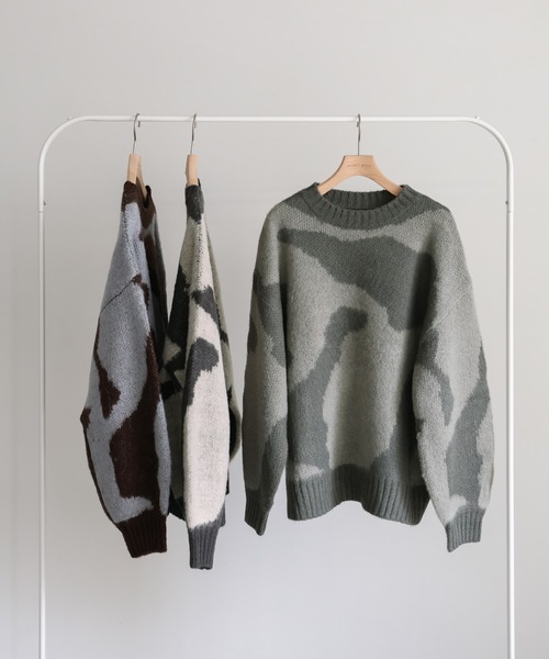 select MOCA（セレクトモカ）の「ニュアンス柄シャギーニット（ニット