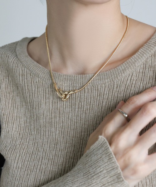 ニュアンスメタルフックネックレス（ネックレス）｜select MOCA