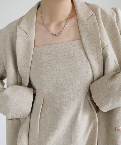 select MOCA（セレクトモカ）の「ニュアンスメタルフックネックレス（ネックレス・レディース・シルバー/ゴールド・FREE）」の11枚目の写真