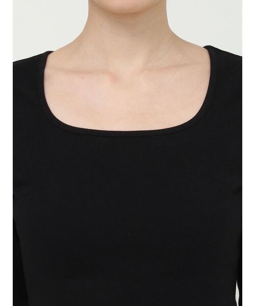 EVRIS（エヴリス）の「スクエアクロップドトップス（Tシャツ/カットソー・レディース・ホワイト/ブラウン/ブルー/ブラック・FREE）」の13枚目の写真