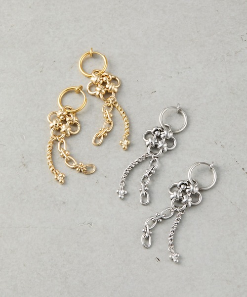 COLONY 2139（コロニートゥーワンスリーナイン）の「チャイナボタン風イヤリング（イヤリング・レディース・ゴールド/シルバー・FREE）」の3枚目の写真