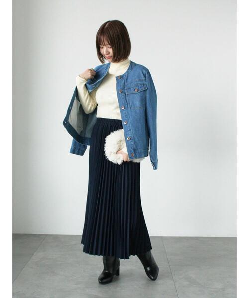 Lugnoncure(ルノンキュール)の「【選べる着丈】無地/柄アソートプリーツスカート(スカート・レディース・ブラック/グレー/ネイビー/チャコールグレー/ブラウン・フリー(L)/フリー(M))」の17枚目の写真