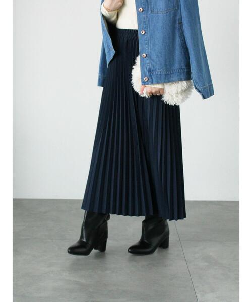 Lugnoncure(ルノンキュール)の「【選べる着丈】無地/柄アソートプリーツスカート(スカート・レディース・ブラック/グレー/ネイビー/チャコールグレー/ブラウン・フリー(L)/フリー(M))」の18枚目の写真