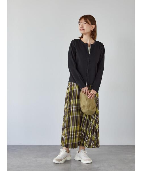 Lugnoncure(ルノンキュール)の「【選べる着丈】無地/柄アソートプリーツスカート(スカート・レディース・ブラック/グレー/ネイビー/チャコールグレー/ブラウン・フリー(L)/フリー(M))」の20枚目の写真