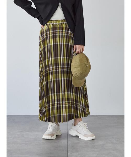 Lugnoncure(ルノンキュール)の「【選べる着丈】無地/柄アソートプリーツスカート(スカート・レディース・ブラック/グレー/ネイビー/チャコールグレー/ブラウン・フリー(L)/フリー(M))」の22枚目の写真