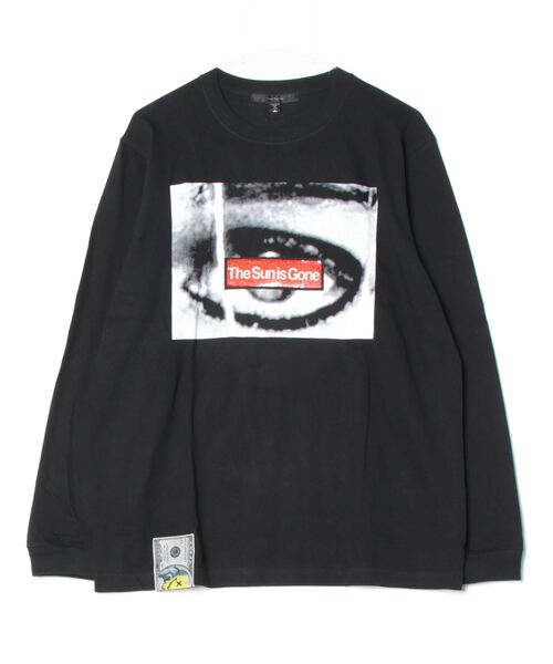 STUD MUFFIN（スタッドマフィン）の「STUD MUFFIN/スタッドマフィン/Eye Sequin LS TEE（Tシャツ/カットソー・メンズ・ブラック/ホワイト・2/3/4）」の2枚目の写真