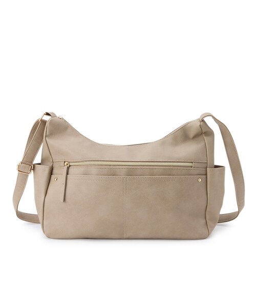 SHOO・LA・RUE（シューラルー）の「◆横長だから荷物の出し入れがしやすい サイドポケット ショルダーバッグ（ショルダーバッグ・レディース・ナチュラル/ブルー/ブラック・00）」の20枚目の写真