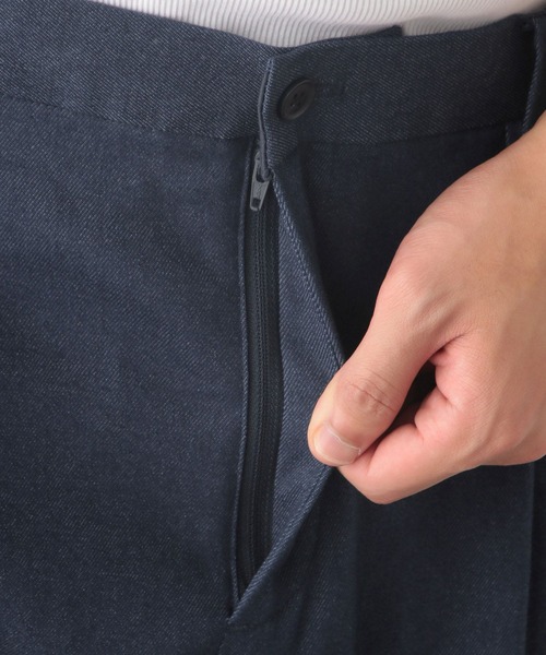 GLOBAL WORK（グローバルワーク）の「アーバンクリーンワイドデニム+WARM/115946（デニムパンツ・メンズ・ネイビー・SMALL/MEDIUM/LARGE/X-LARGE）」の3枚目の写真