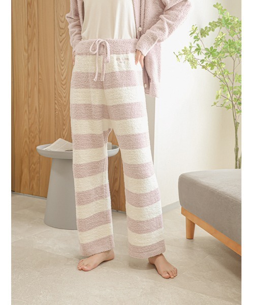 ルームウェア】ロゴ入りもこもこロングパンツ（ルームウェア/パジャマ