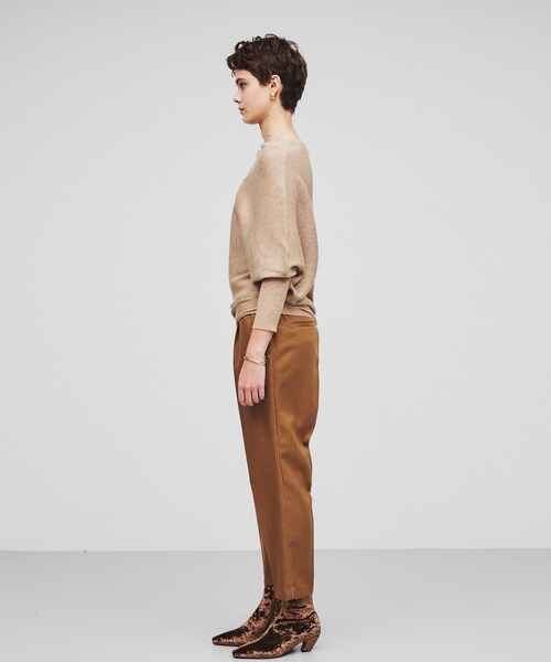 cloenc（クロエンス）の「◆【手洗い可】タックテーパードパンツ（その他パンツ・レディース・ダークグレー/キャメル/ブラック・03/02/01）」の5枚目の写真