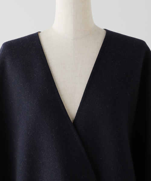 AP STUDIO（エーピーストゥディオ）の「【SYSTEM/システム】ハンドメイドケープ（ポンチョ・レディース・ネイビー・FREE）」の11枚目の写真