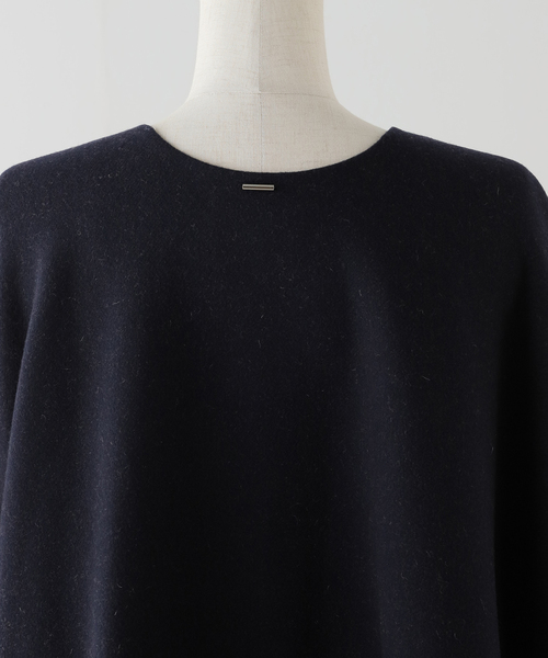 AP STUDIO（エーピーストゥディオ）の「【SYSTEM/システム】ハンドメイドケープ（ポンチョ・レディース・ネイビー・FREE）」の12枚目の写真