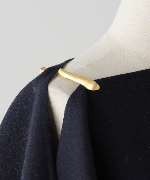 AP STUDIO（エーピーストゥディオ）の「【SYSTEM/システム】ハンドメイドケープ（ポンチョ・レディース・ネイビー・FREE）」の17枚目の写真