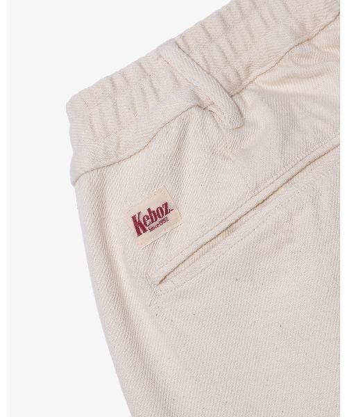 KEBOZ（ケボズ）の「SOFT DENIM EASY PANTS（デニムパンツ・メンズ・オフホワイト/ブルー・M/L/XL）」の4枚目の写真