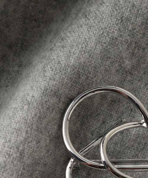 Spick & Span（スピックアンドスパン）の「Spick & Span ブローチツキストール（ストール/ショール・レディース・ベージュ系その他/グレー・FREE）」の17枚目の写真